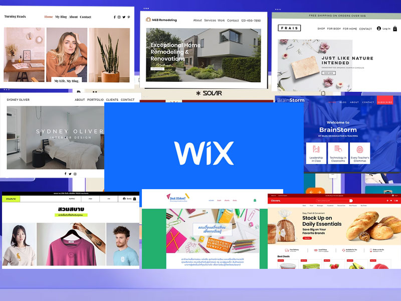 เทมเพลตเว็บไซต์ wix