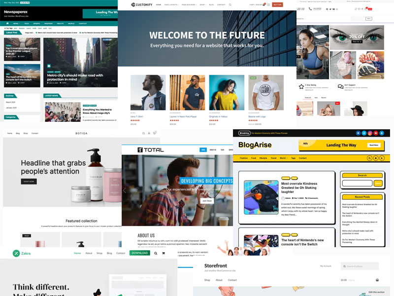 เทมเพลตเว็บไซต์ WordPress